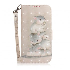 Funda con colgante para Sony Xperia 10 Hamsters