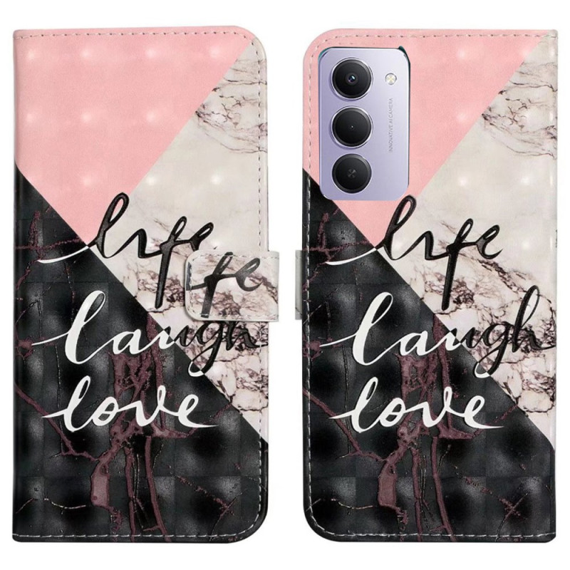 Xiaomi Redmi 15 4G Life Laugh Love Funda 3D