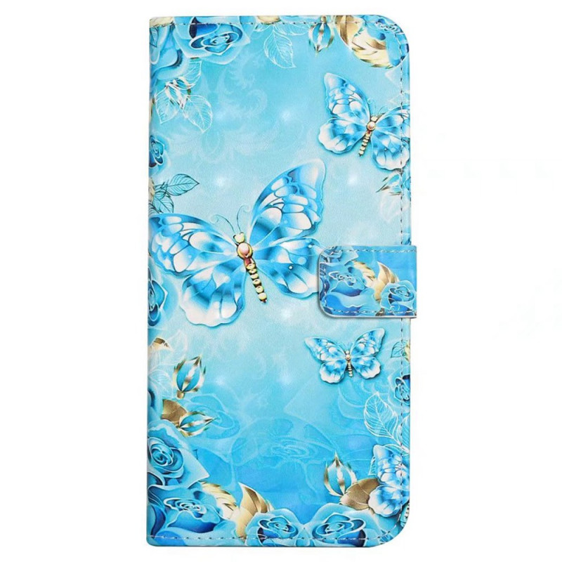 Xiaomi Redmi 15 4G Funda 3D Mariposas Azules