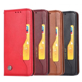 Funda Flip Cover Card de Sony Xperia 10 en polipiel