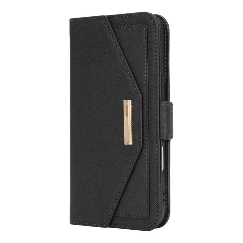 Funda de cartera para iPhone 17 con colgante
 para el hombro y espejo