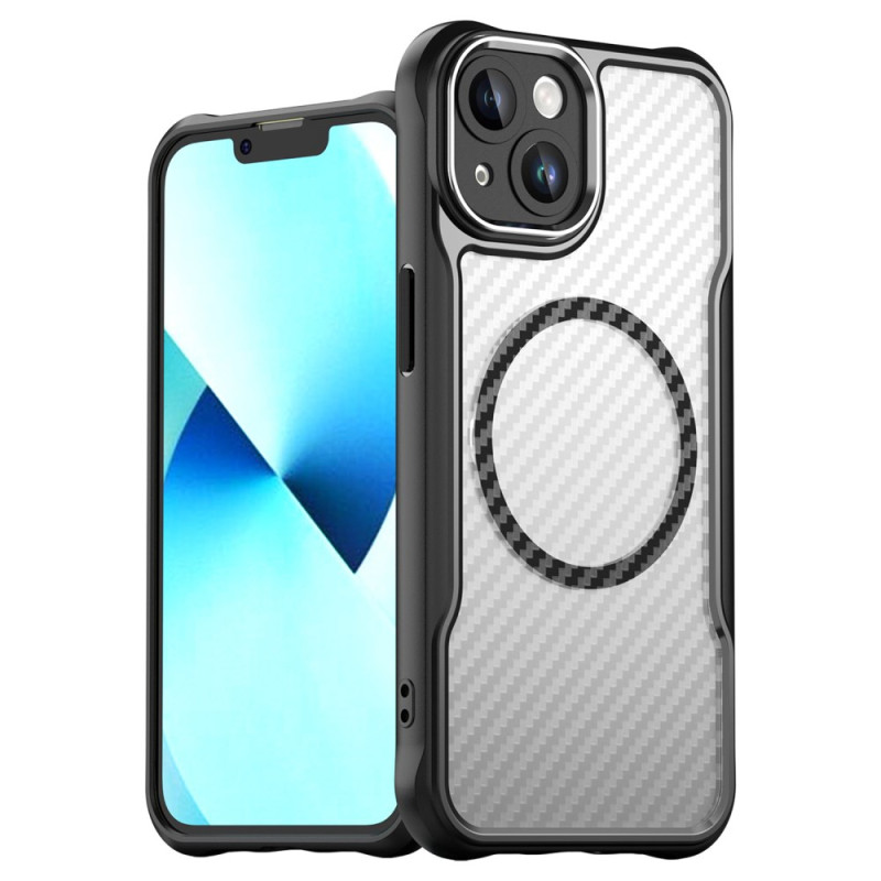 Funda traslúcida de fibra de carbono para iPhone 13