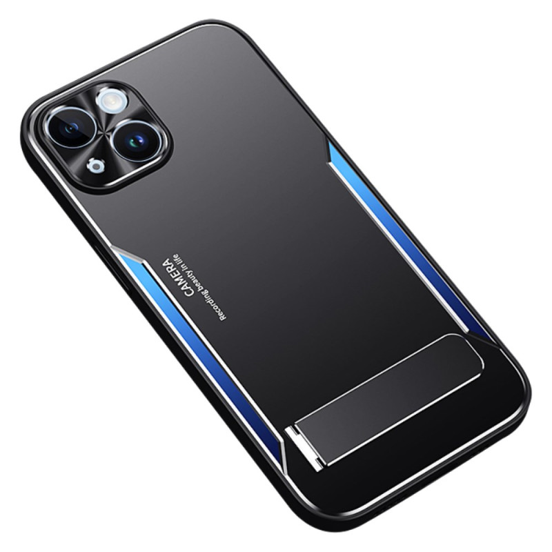 Funda efecto metal para iPhone 13 con soporte