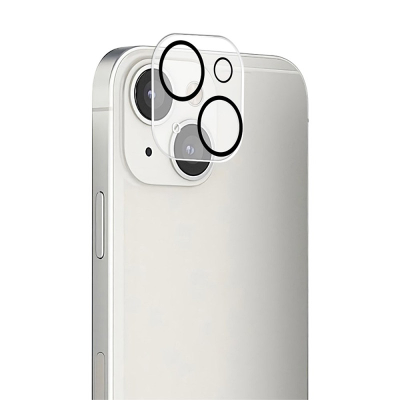Lente protectora de cristal templado para iPhone 13 Mini (círculos negros)