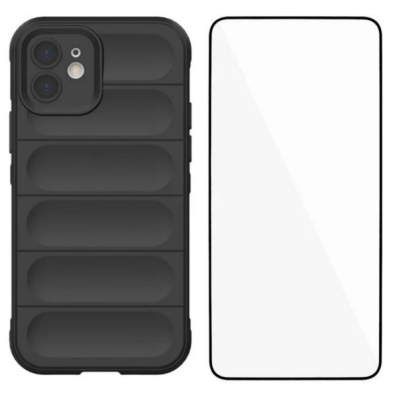 Funda antideslizante con protector de pantalla para iPhone 12