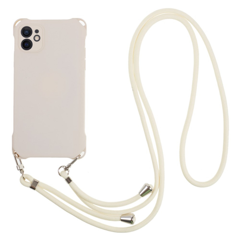 Funda de silicona reforzada con cordón para iPhone 12