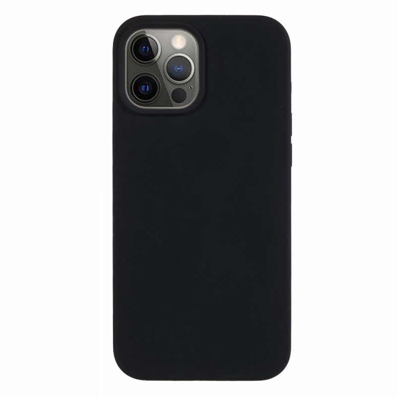 Funda de silicona líquida con forro para iPhone 12 / 12 Pro
