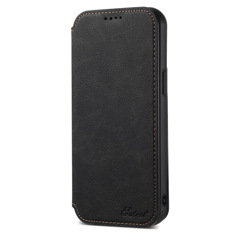 Flip Cover iPhone 12 / 12 Pro MagSafe Efecto Cuero