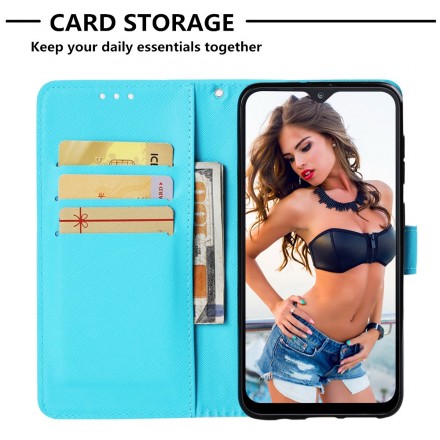 Funda de cordón para Samsung Galaxy A30 Miss Owl