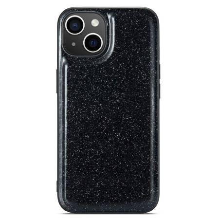 Funda de piel con purpurina...