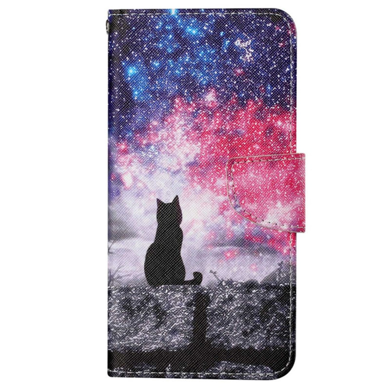 Housse iPhone 14 Plus Chat dans la Nuit