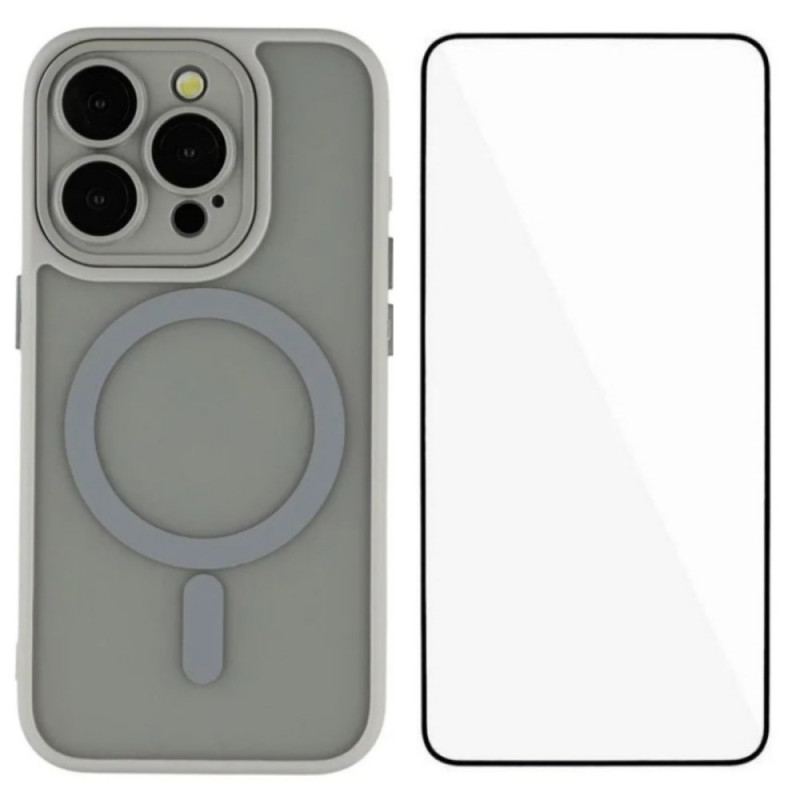 Funda de color MagSafe para iPhone 14 Pro con protector de pantalla