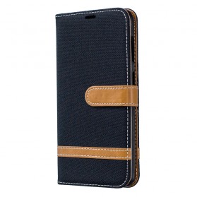 Funda de tela y cuero para Samsung Galaxy A30