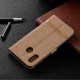 Funda de tela y cuero para Samsung Galaxy A30 Funda de tela y cuero para Samsung Galaxy A30