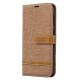 Funda de tela y cuero para Samsung Galaxy A30 Funda de tela y cuero para Samsung Galaxy A30