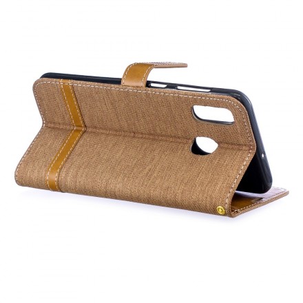 Funda de tela y cuero para Samsung Galaxy A30 Funda de tela y cuero para Samsung Galaxy A30