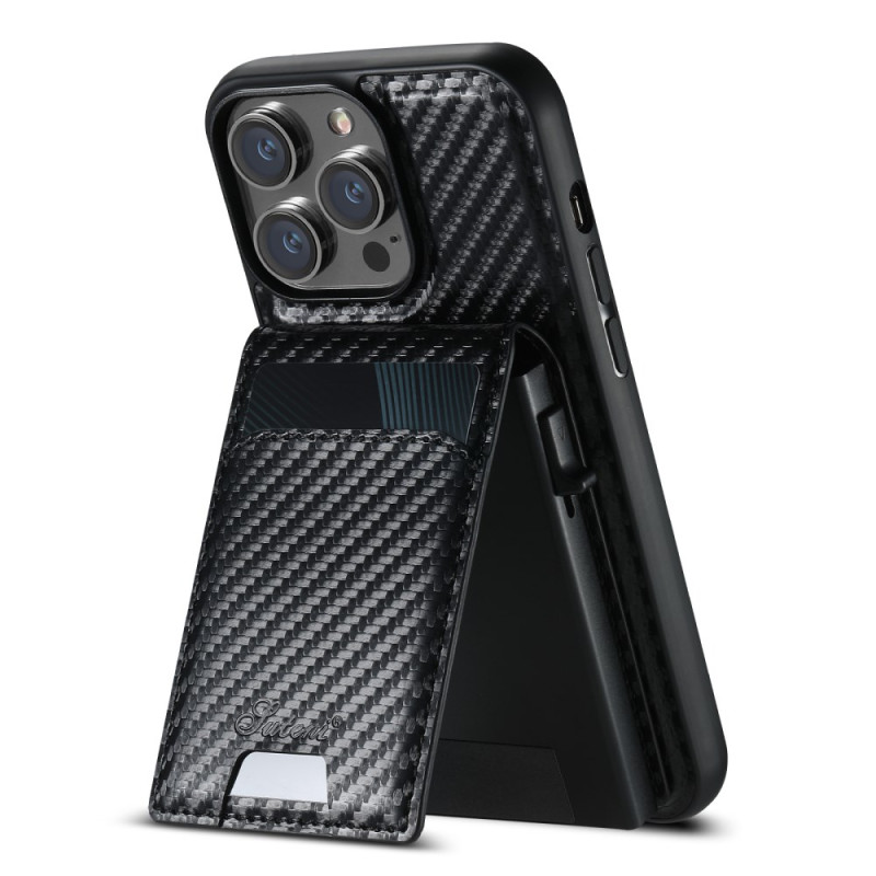 Funda iPhone 14 Pro Card Holder Fibra de Carbono