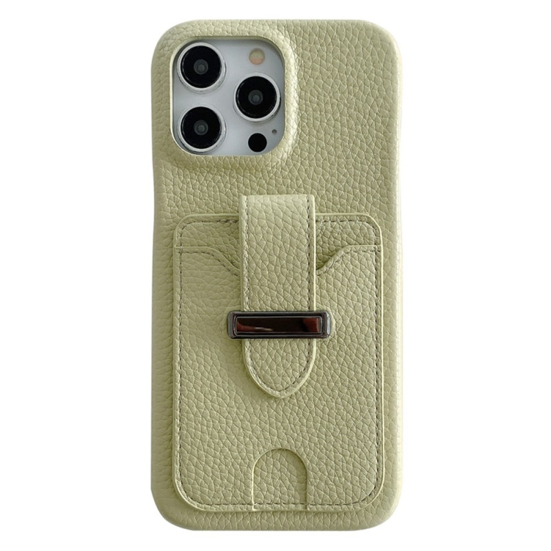 Funda iPhone 14 Pro Tarjetero Textura Lichi