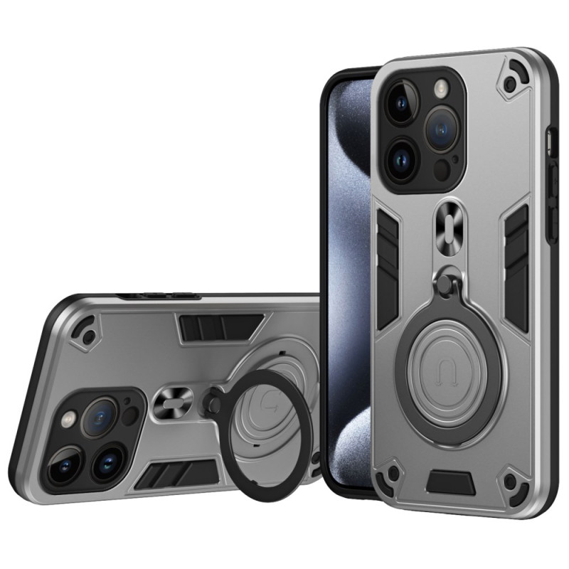 Funda robusta para iPhone 14 Pro con soporte giratorio