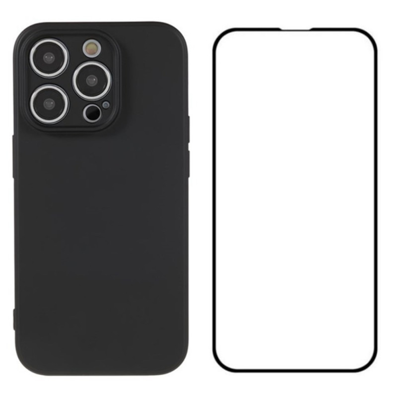 Funda de silicona con protector de pantalla para iPhone 14 Pro