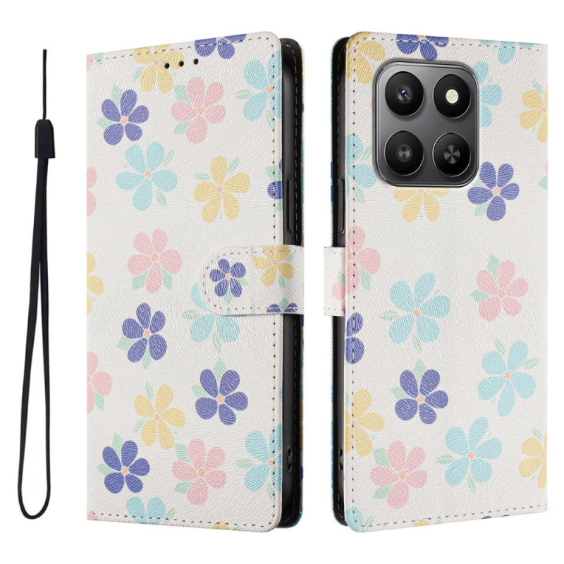 Honor 400 Smart 5G / 4G Funda Flores de Colores