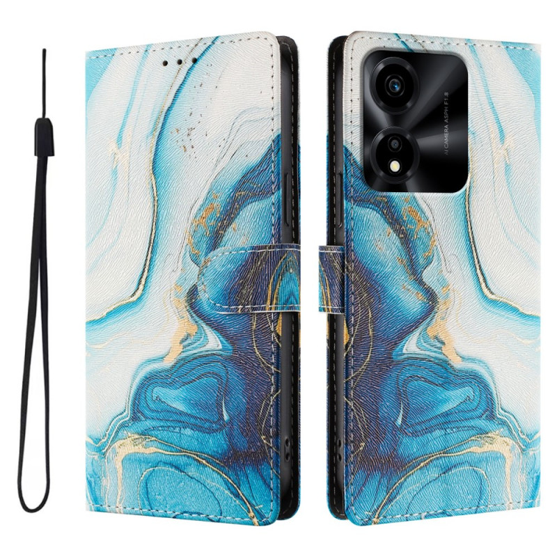 Funda Honor X5c Plus Azul Mármol