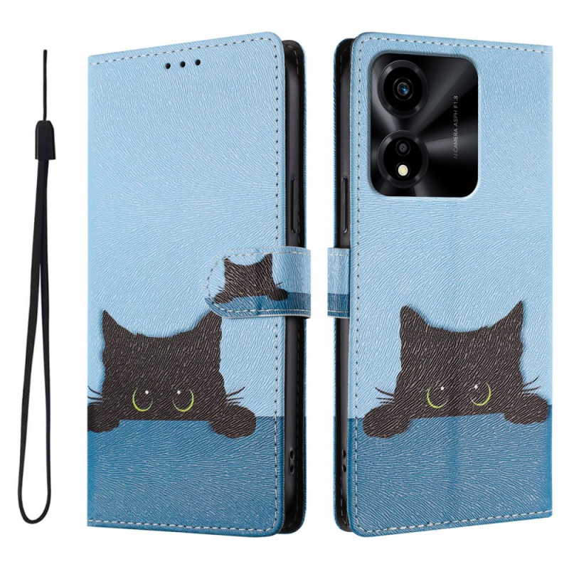 Honor X5c Plus Funda Gato Negro