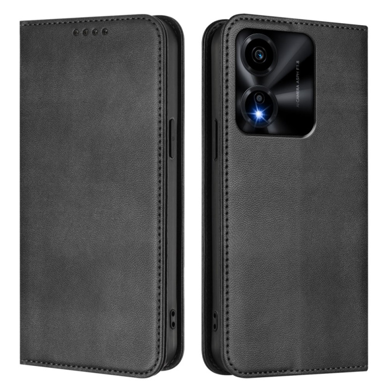 Honor X5c Plus Cuero Efecto Tan Flip Cober