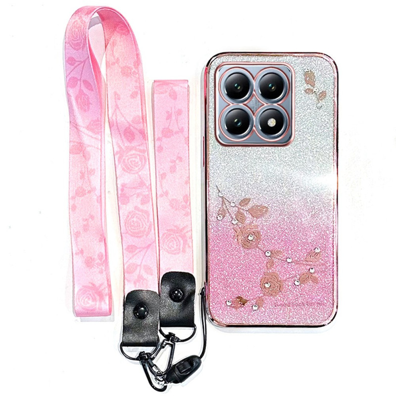 Xiaomi 15T Funda con colgante
 de strass KADEM