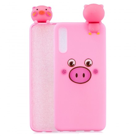Samsung Galaxy A50 Funda 3D Funny Pig