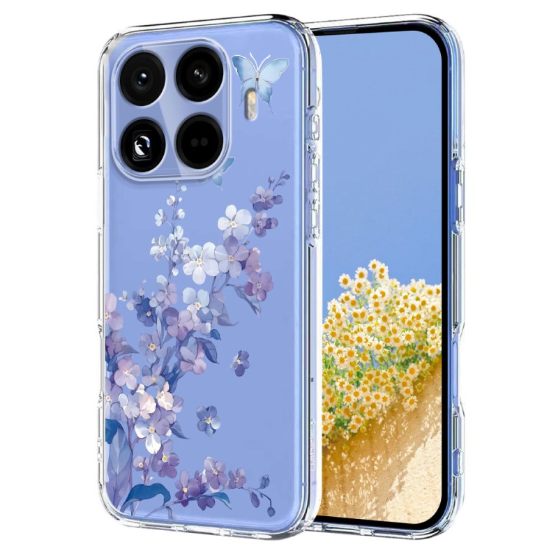 Xiaomi 15T Pro Funda Floral Transparente