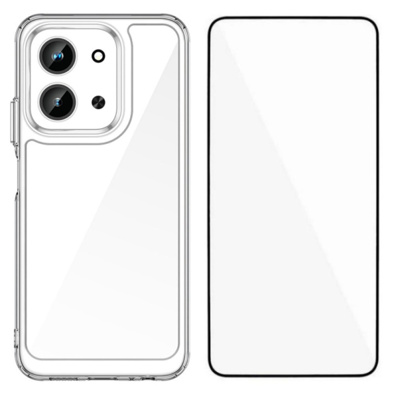 Xiaomi Redmi 15C 5G / 4G Funda transparente con protector de pantalla