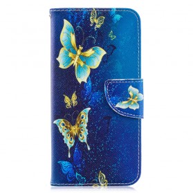 Estuche Huawei Y6 2019 Mariposas en la noche