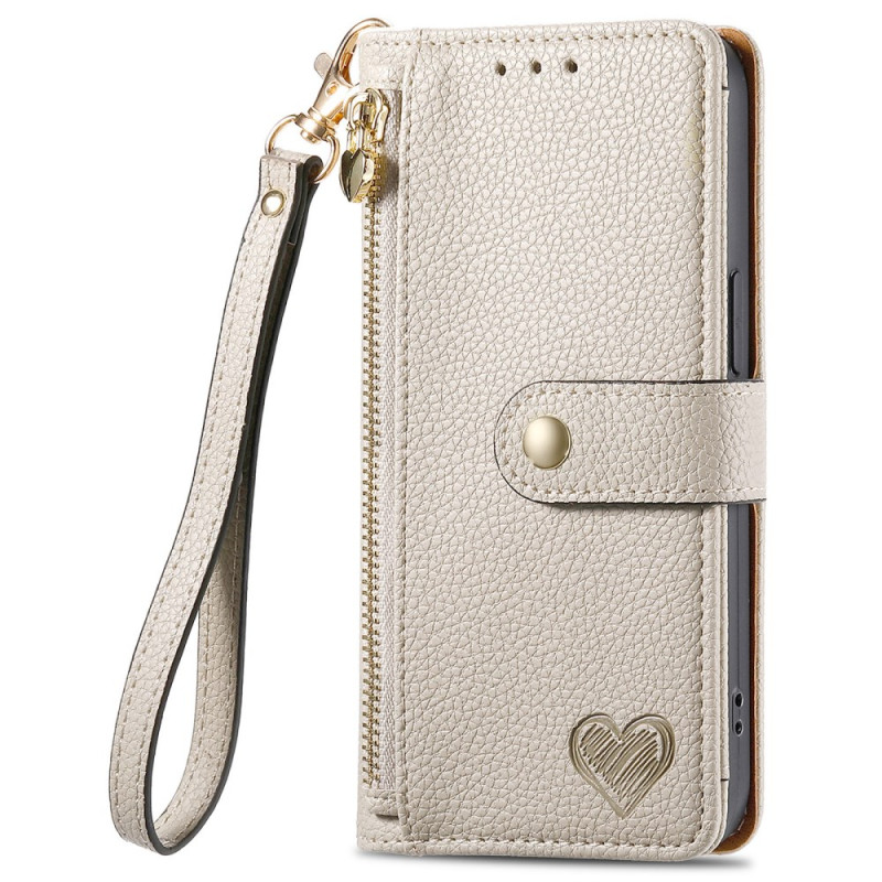 Caso Xiaomi Redmi 15C 5G / 4G Wallet Corazón