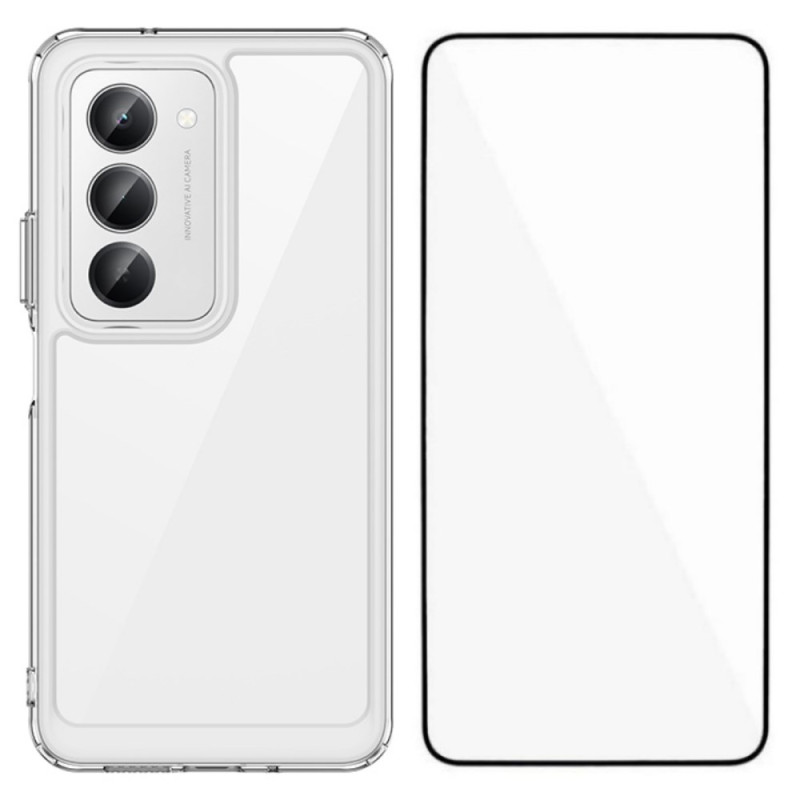 Xiaomi Redmi 15 5G / 4G Funda transparente con protector de pantalla