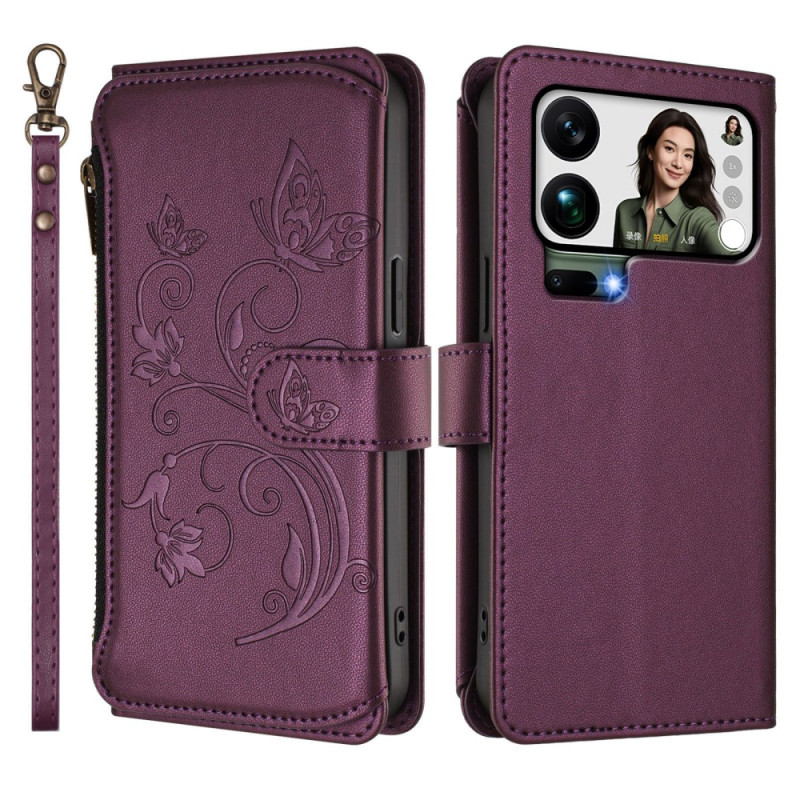 Funda Xiaomi 17 Pro Max Wallet Floral