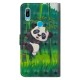 Funda de panda y bambú para el Huawei Y6 2019