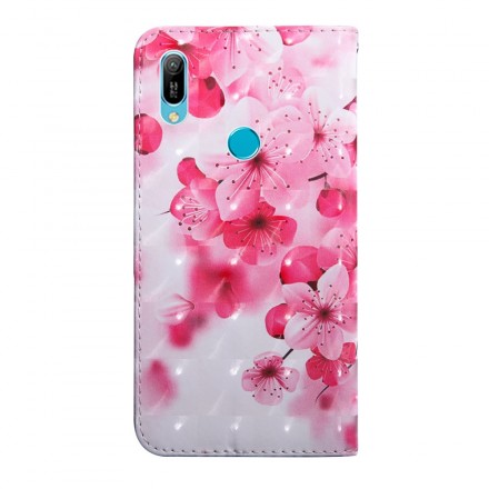 Funda para el Huawei Y6 2019 flores rosas