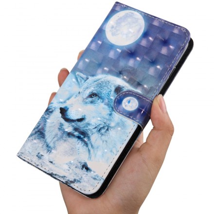 Funda Huawei Y6 2019 Lobo con luz de luna