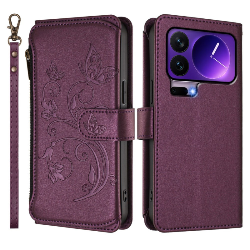 Funda Xiaomi 17 Pro Wallet Floral