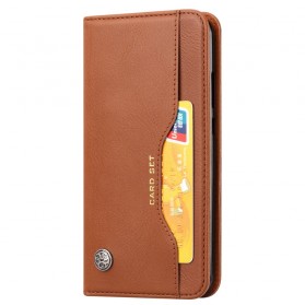 Funda Flip Cover Huawei Y6 2019 en polipiel para tarjetas