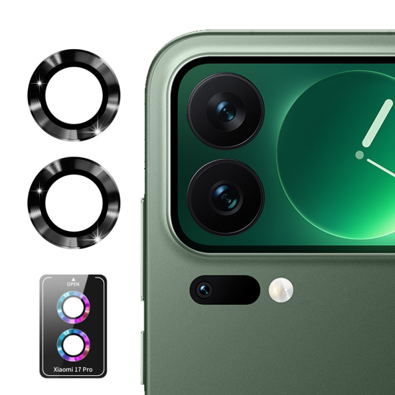Lentes protectoras de cristal templado para Xiaomi 17 Pro (anillos)
