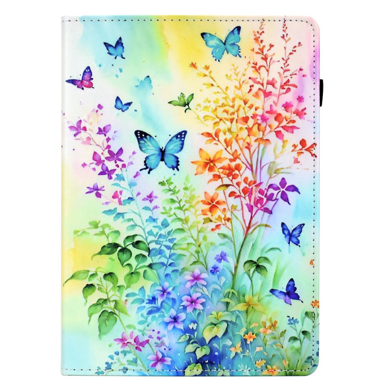 Funda Samsung Galaxy Tab S11 Flores y mariposas de colores