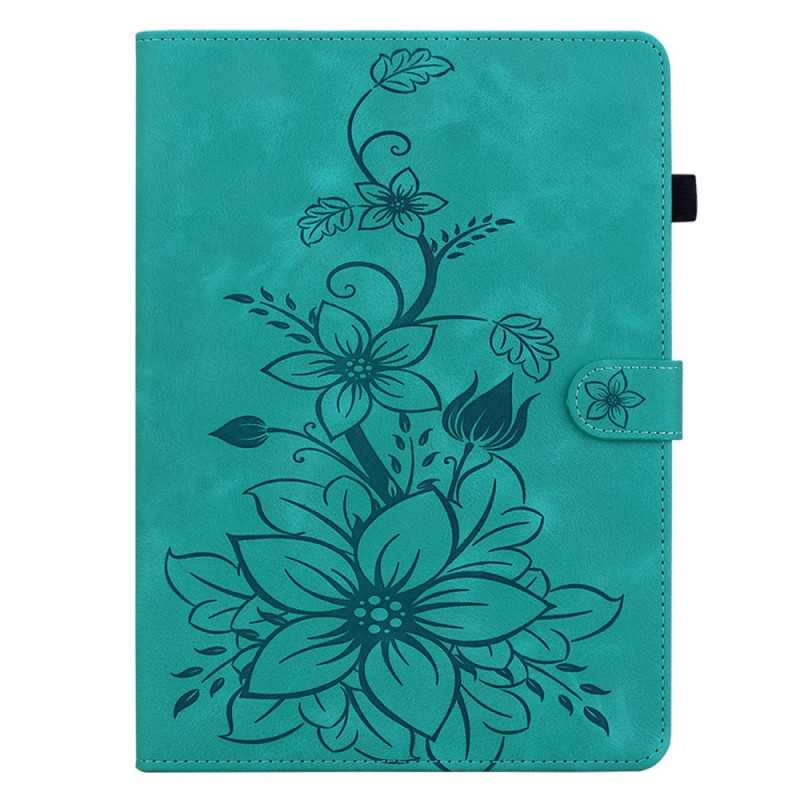 Funda Samsung Galaxy Tab S11 Efecto Gamuza Floral