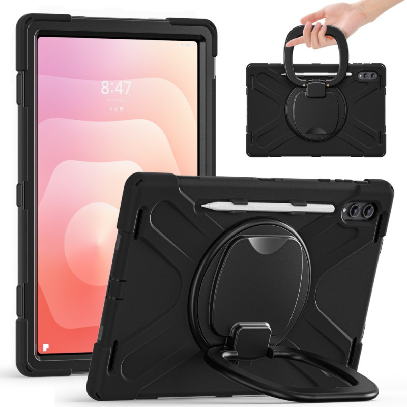 Funda de triple protección Samsung Galaxy Tab S11 Ultra con asa giratoria 360