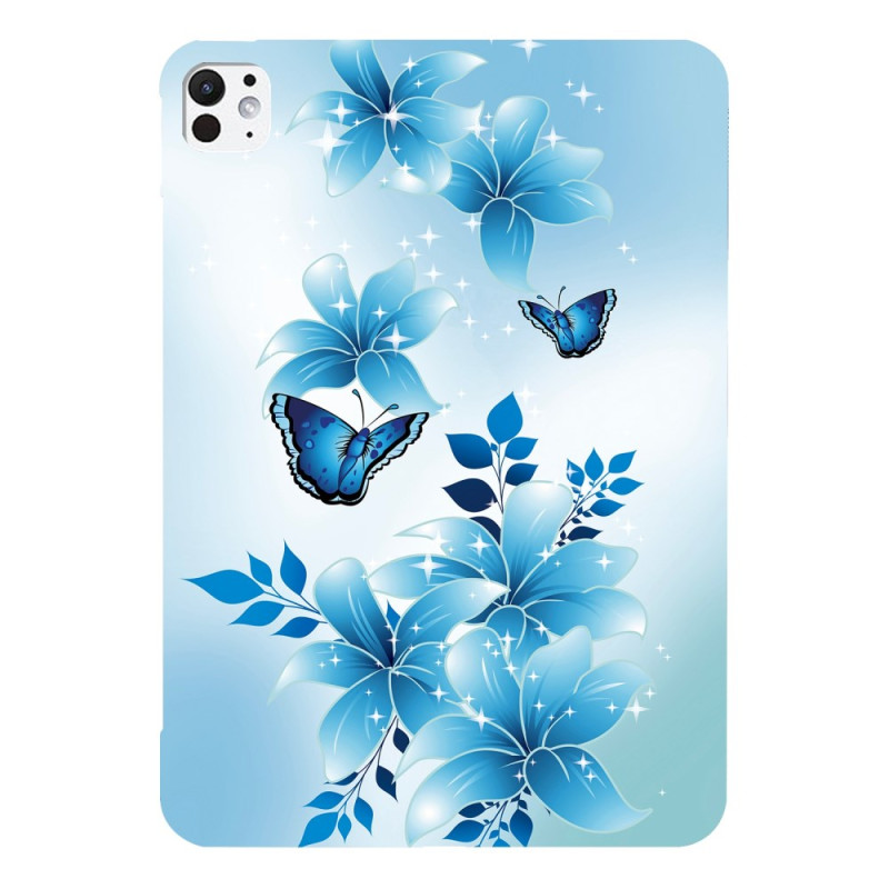 Funda iPad Pro 13 (2025) / 13 (2024) Mariposas azules