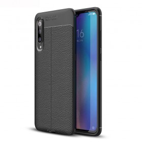 Xiaomi Mi 9 funda de cuero Litchi doble línea