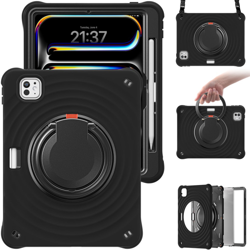 Funda para iPad Pro 11 (2025) / 11 (2024) Asa de transporte y colgante
 para el hombro