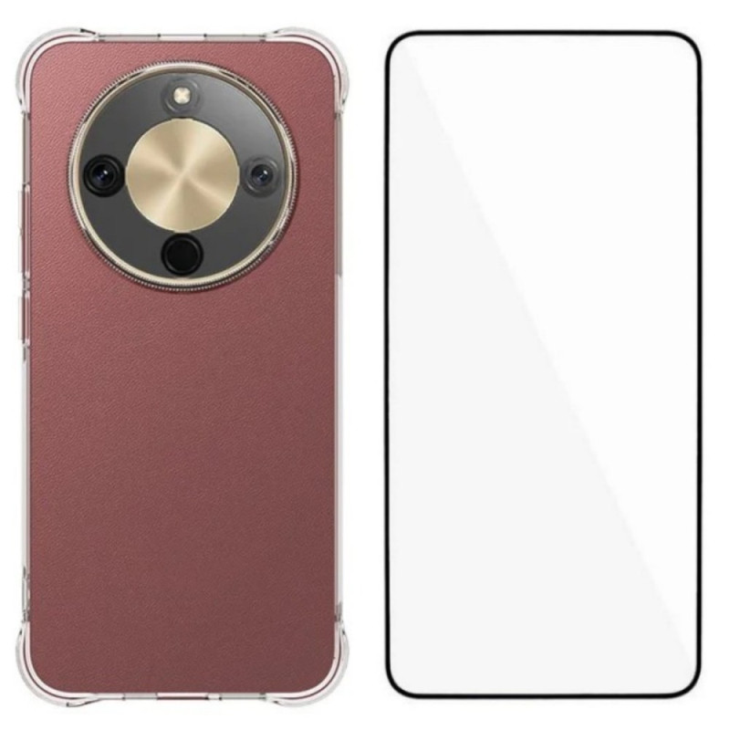 Honor Magic 8 Lite Funda Transparente con Protector de Pantalla