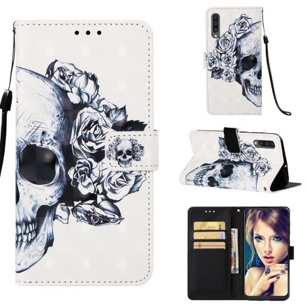 Funda de calavera y huesos cruzados para Samsung Galaxy A50 Funda de calavera y huesos cruzados para Samsung Galaxy A50